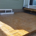 Stamped Concrete Backyard Patio Calgary 